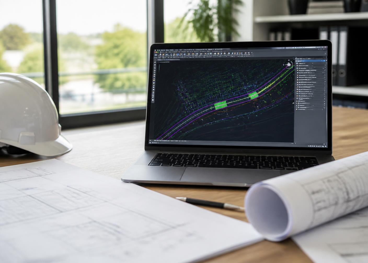 Étude technique VRD sur plan et logiciel de conception